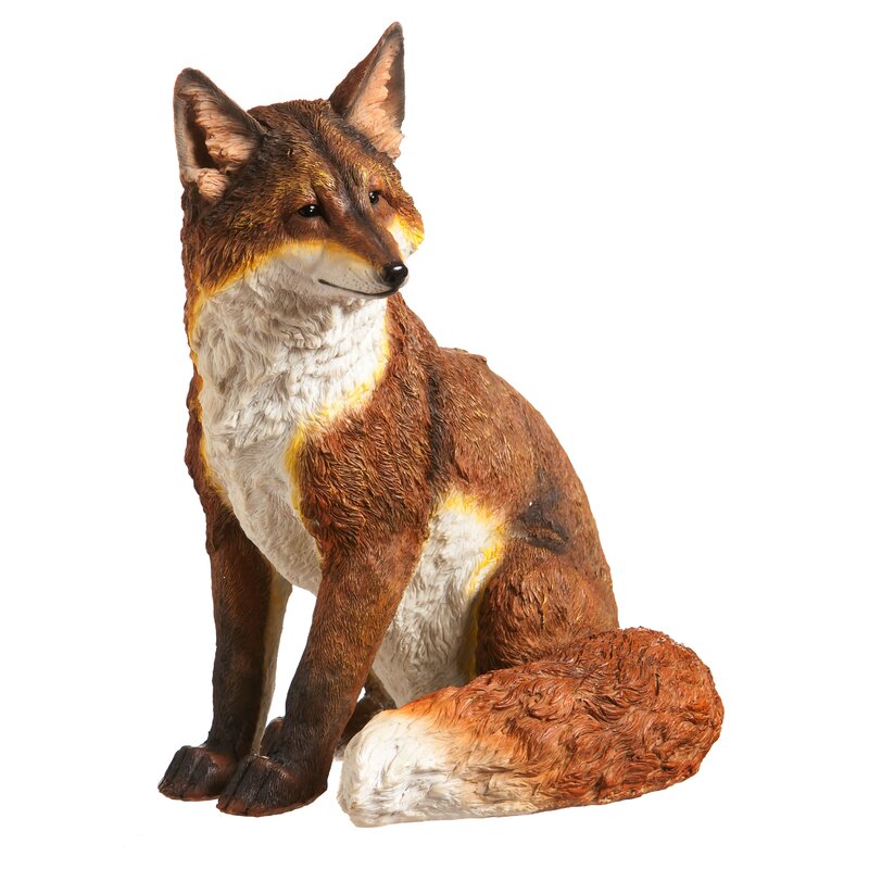 wooden fox statue